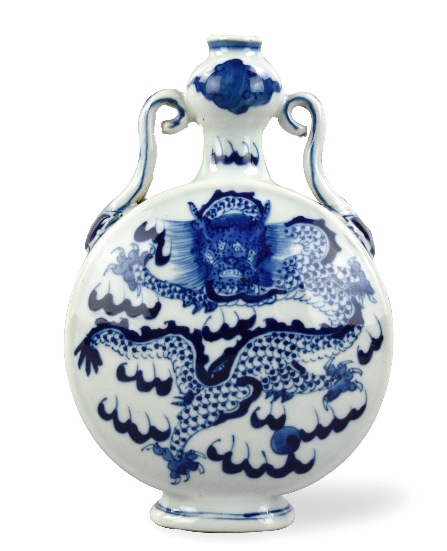 CHINESE BLUE WHITE MOONFLASK 3398af