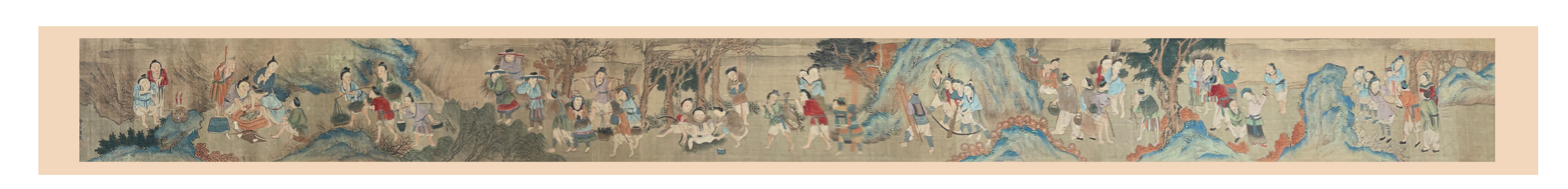 CHINESE LONG SCROLL PAINTING OF 339a35