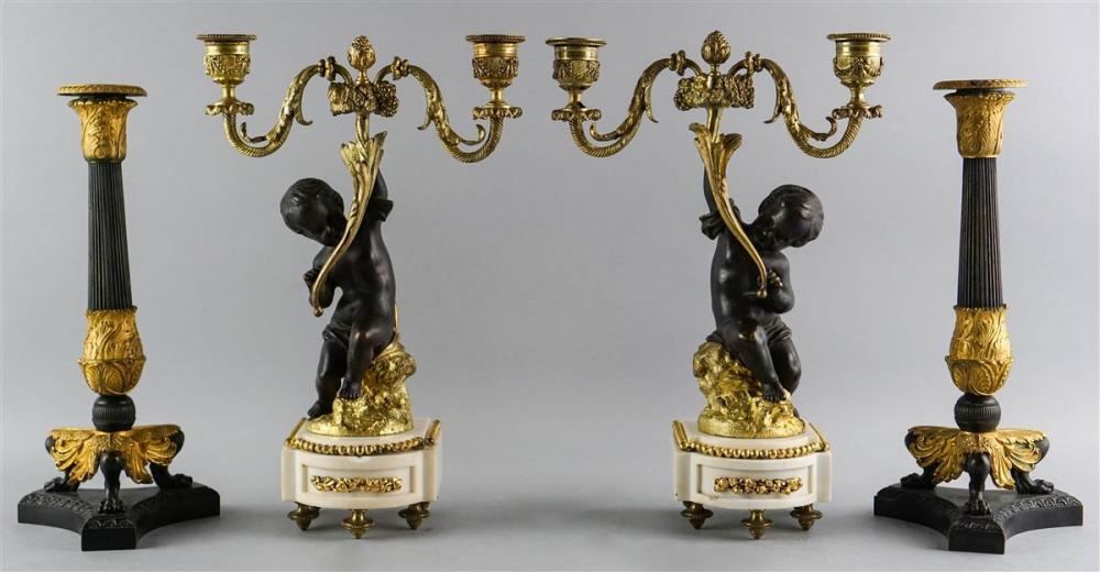 PAIR OF FRENCH TWO LIGHT GILT AND 339ab5