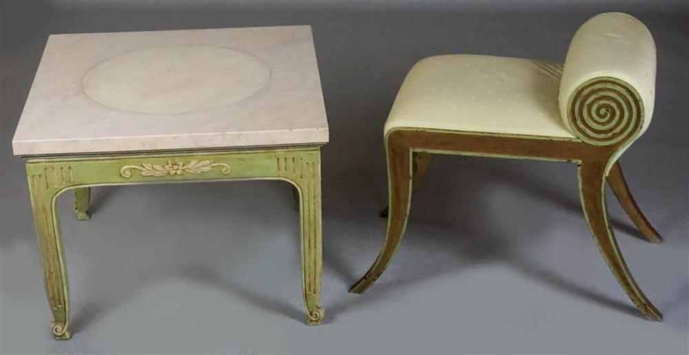 NEOCLASSICAL STYLE GREEN PAINTED 339d9d
