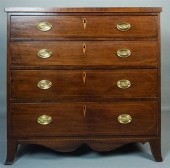FEDERAL INLAID MAHOGANY CHEST OF 339eef
