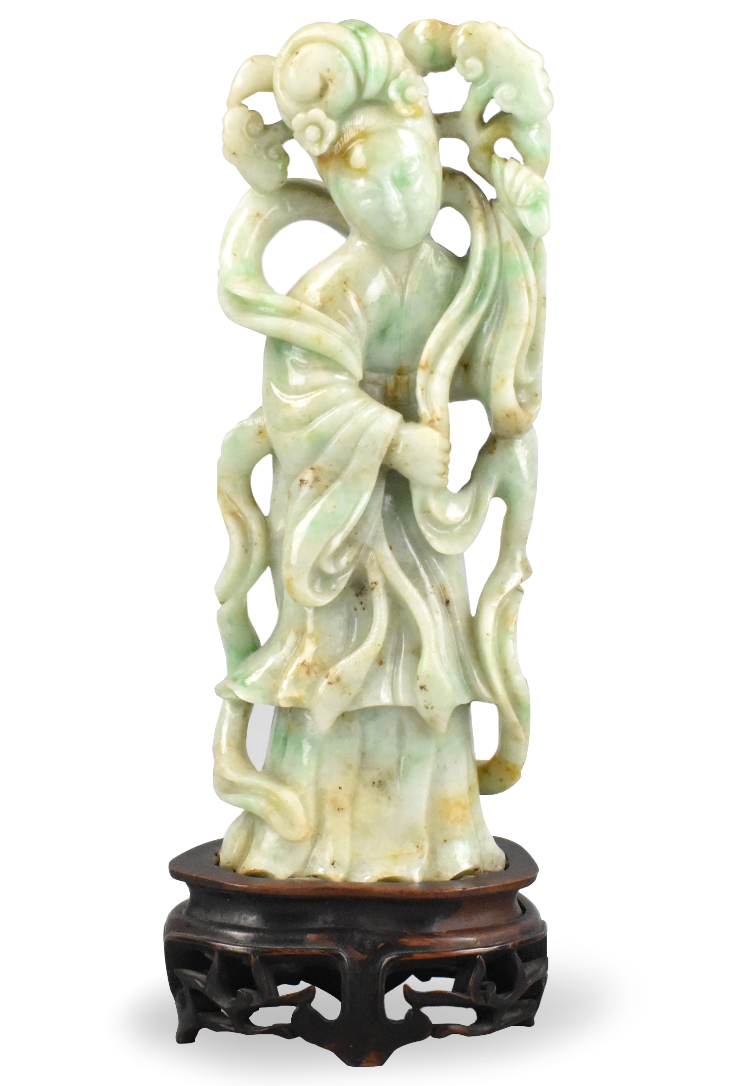CHINESE JADEITE CARVED LADY FIGURE 339fbb