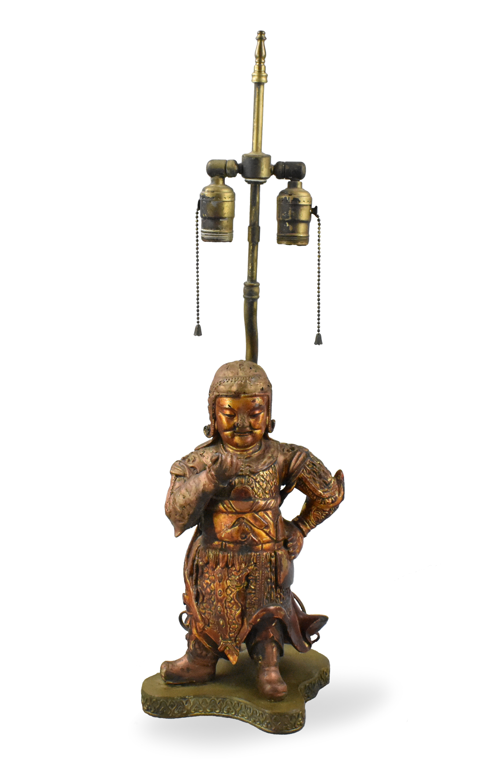 CHINESE GILT LACQUERED WOOD GUARDIAN  33a0f8