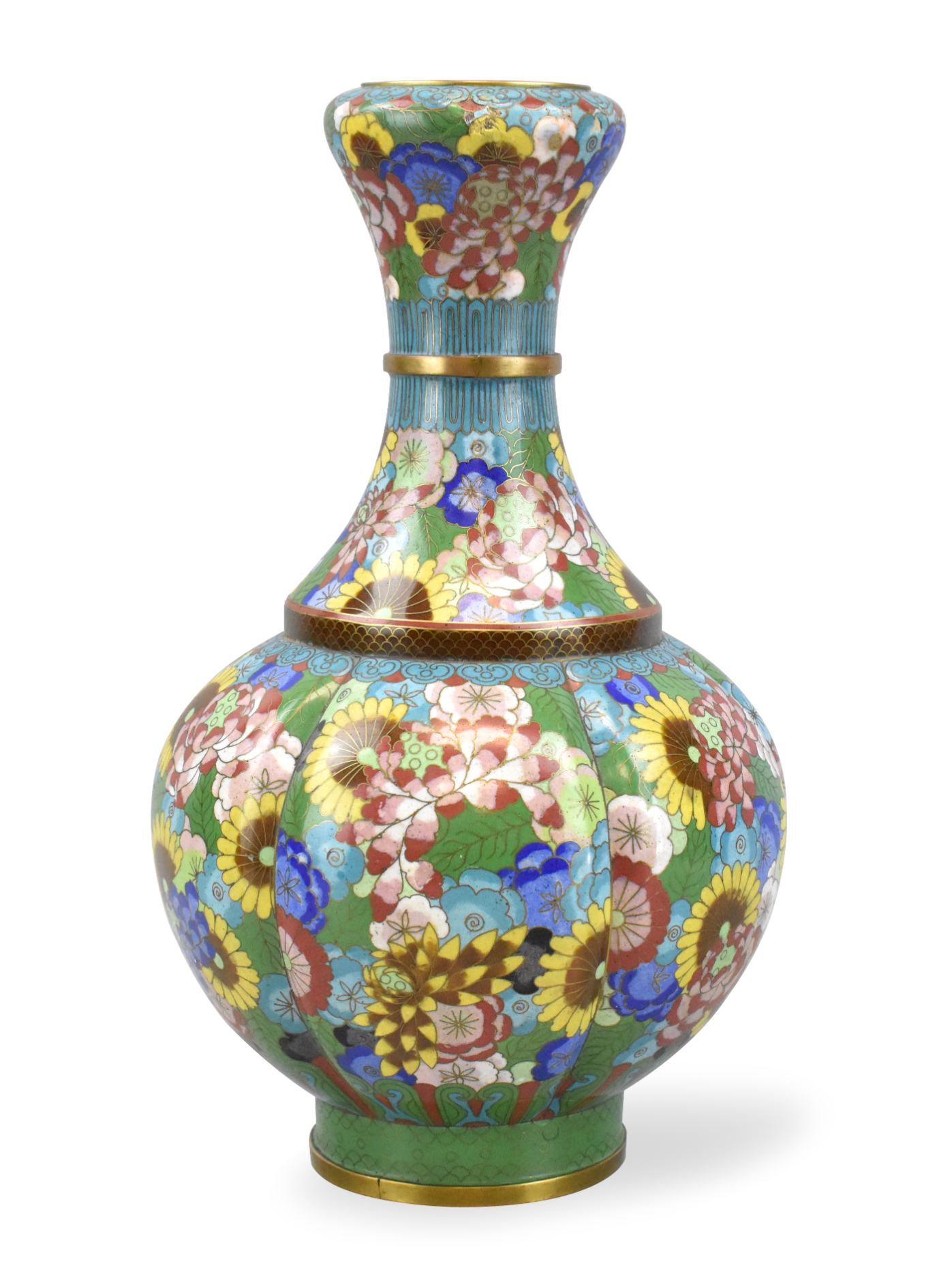 CHINESE CLOISONNE LOBED GARLIC 33a107