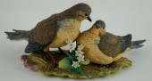 HUTSCHENREUTHER COLORED BISCUIT PORCELAIN