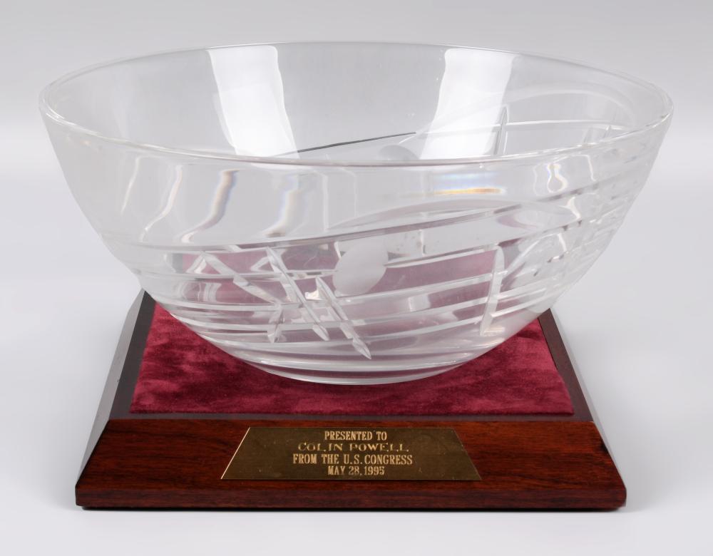 CUT GLASS BOWL PRESENTED BY THE 33ce2a
