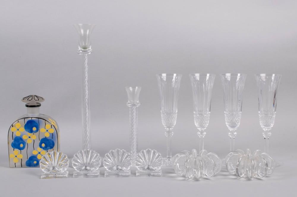 GROUP OF GLASS ITEMS ENAMELED 33cf8f