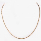 14K YELLOW GOLD LINK CHAIN NECKLACE