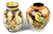 TWO BOCH FRERES KERAMIS VASES WITH 33dc6c