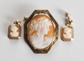THREE ARTICLES OF VICTORIAN CAMEO 33def8