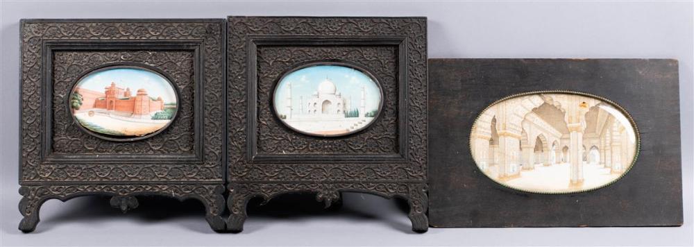 TWO FRAMED INDIAN MINIATURES AND 33bd34