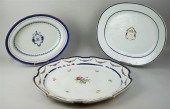 THREE CHINESE EXPORT PLATTERS, 18TH