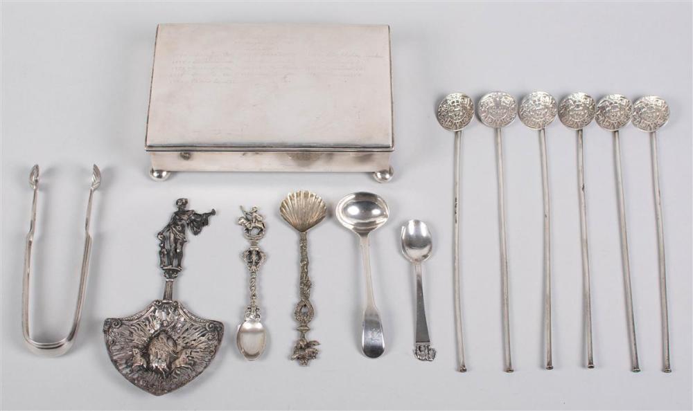 ECLECTIC GROUP OF SILVER AND PLATED 33be76