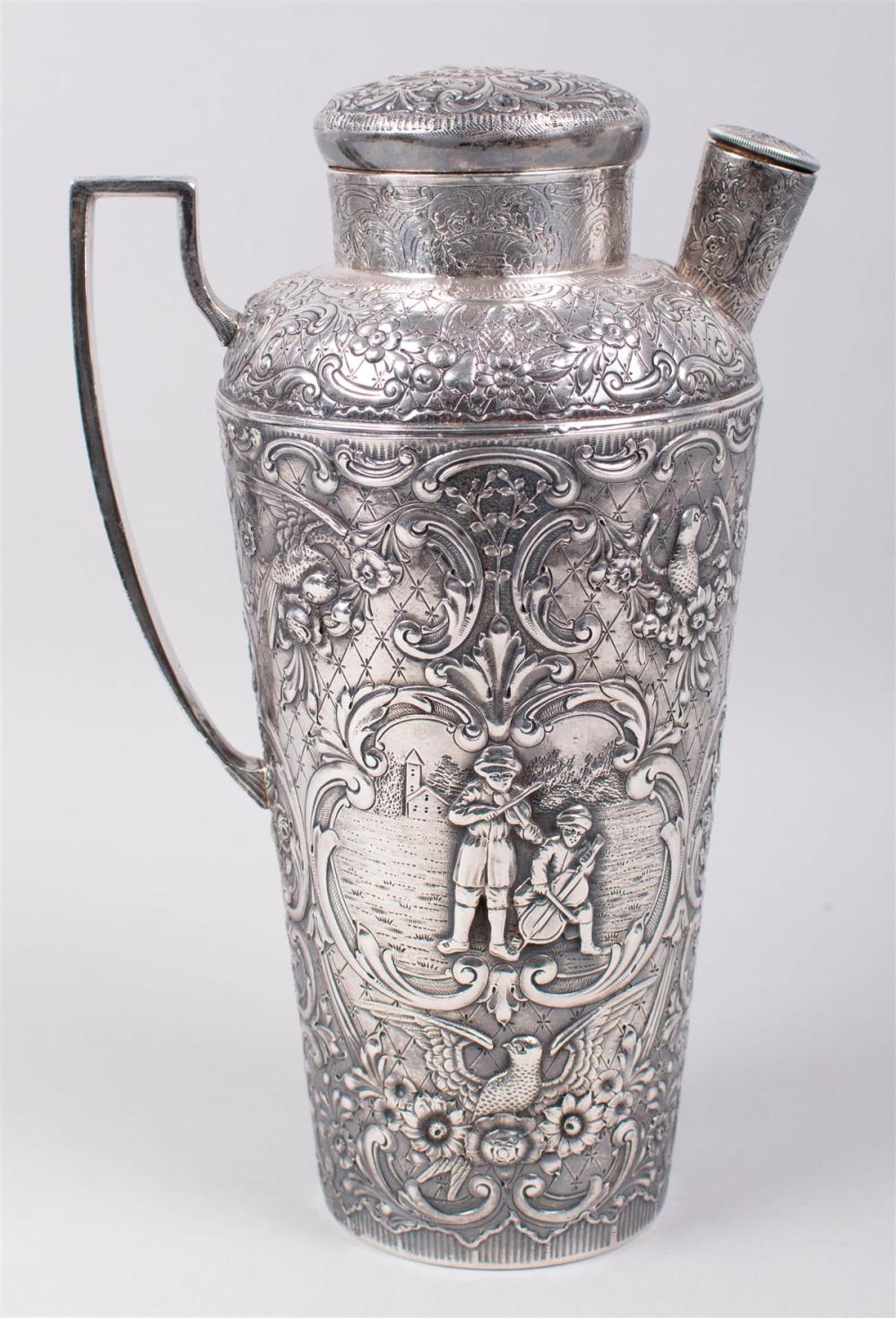 SILVERPLATED REPOUSSE COCKTAIL