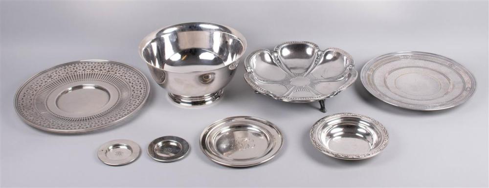 SIX PIECES OF AMERICAN SILVER BOWLS 33c213