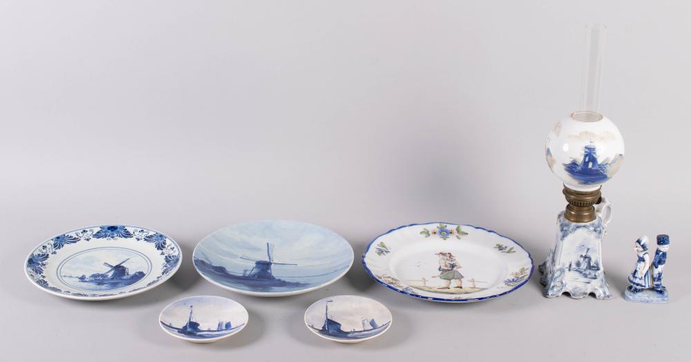 GROUP OF DUTCH PORCELAIN AND POTTERY  33c906