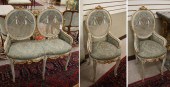 THREE PIECE LOUIS XV STYLE SEATING 33f39d