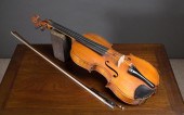 ANTIQUE VIOLIN AND BOW, THE VIOLIN LABELED
