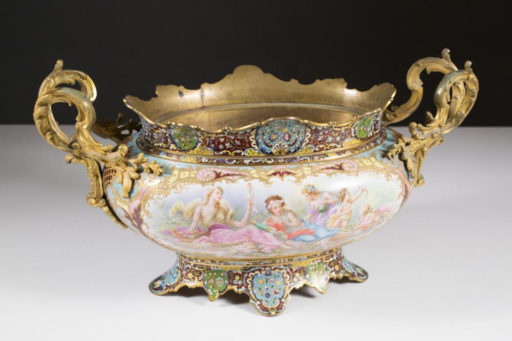 FRENCH PORCELAIN AND CHAMPLEVE 33f62d