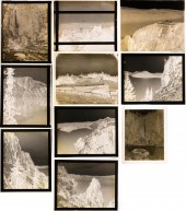 TEN GLASS NEGATIVES OF CRATER LAKE AND