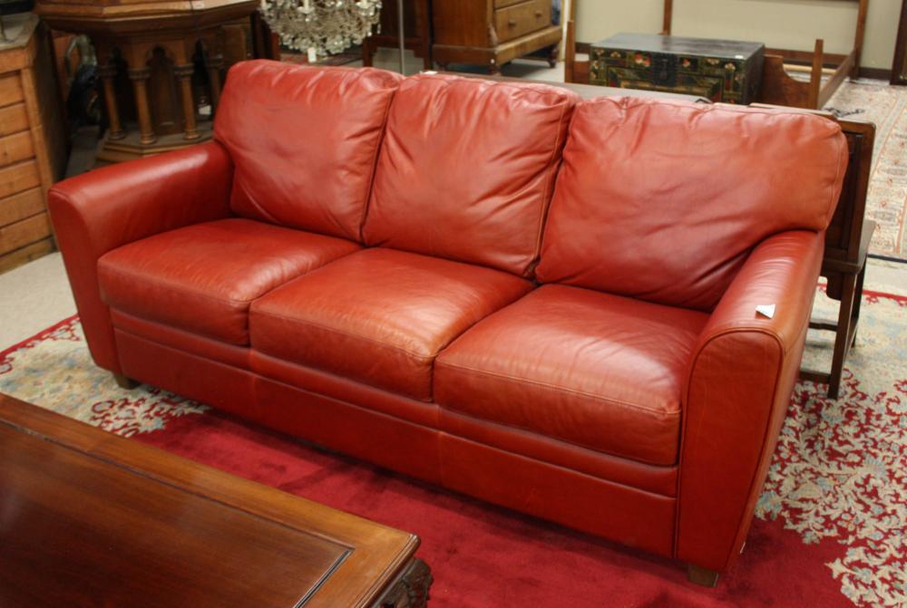 A CONTEMPORARY ITALIAN RED LEATHER 33f97b