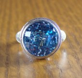 BLUE TOPAZ STERLING AND EIGHTEEN 33f997