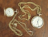 TWO POCKET WATCHESTWO POCKET WATCHES: