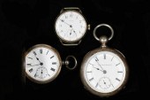 LOT OF (3) POCKET AND WRISTWATCHES Watches