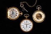 LOT OF (3) 20TH C. POCKET WATCHES One