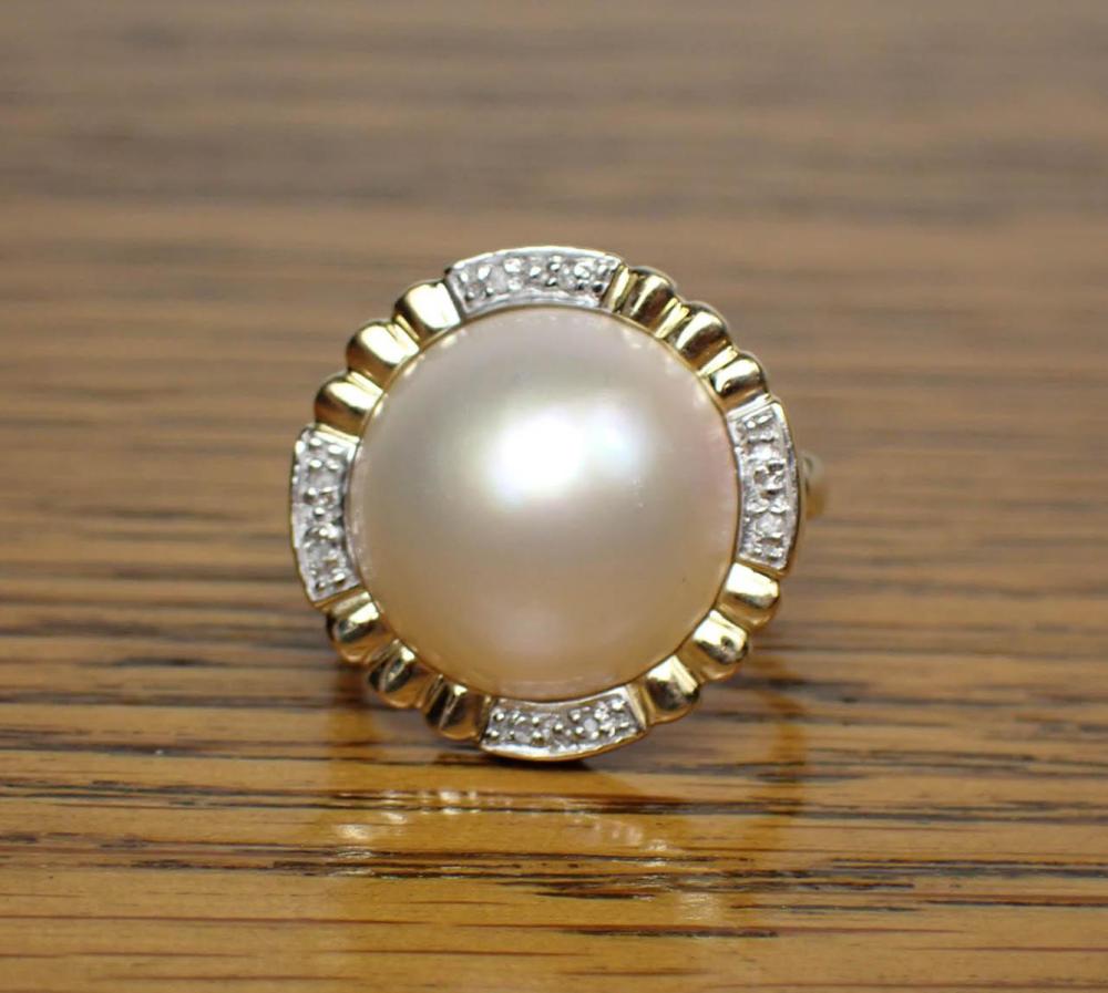 MABE PEARL DIAMOND AND FOURTEEN 340320