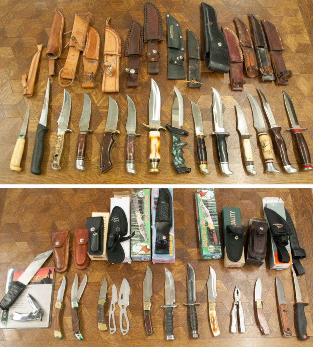 COLLECTION OF 28 KNIVES INCLUDING 33e2c3