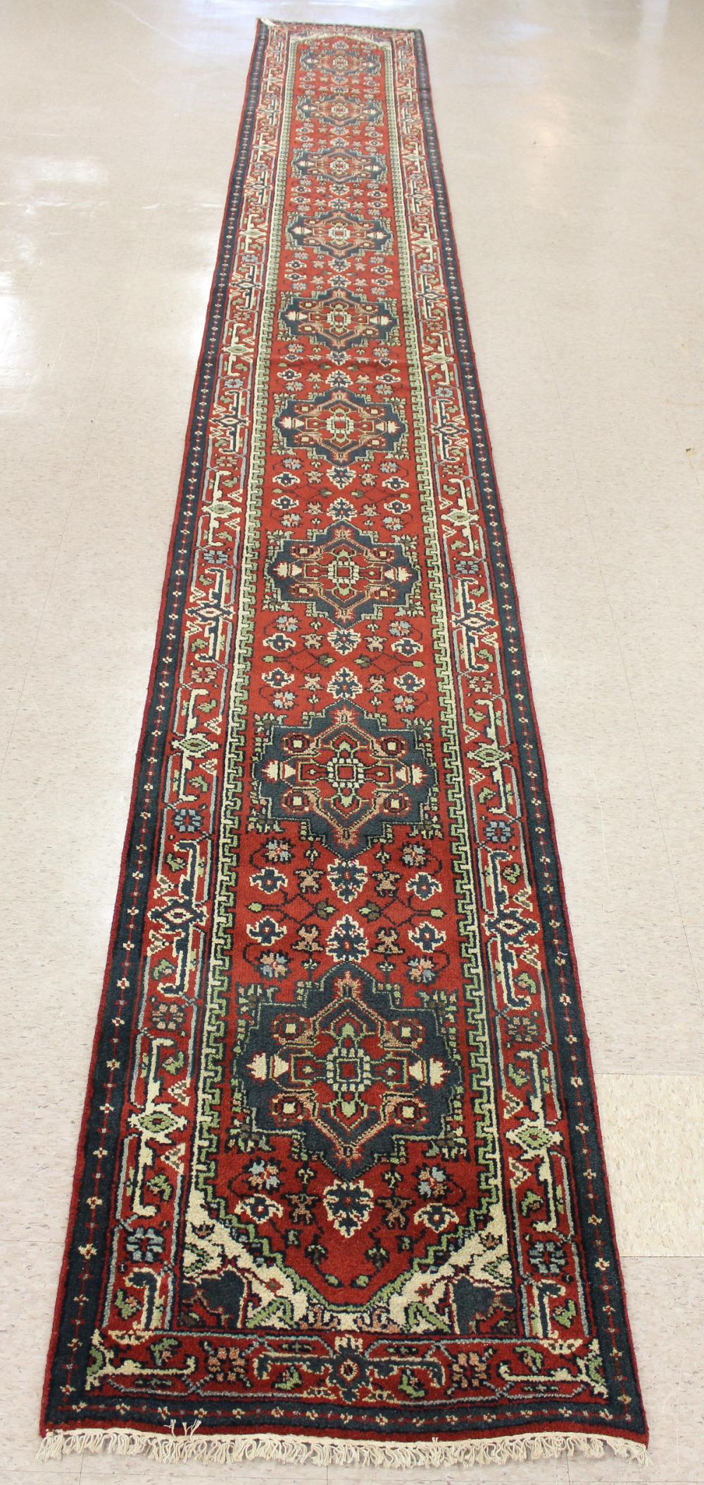 HAND KNOTTED ORIENTAL LONG RUG  33e343