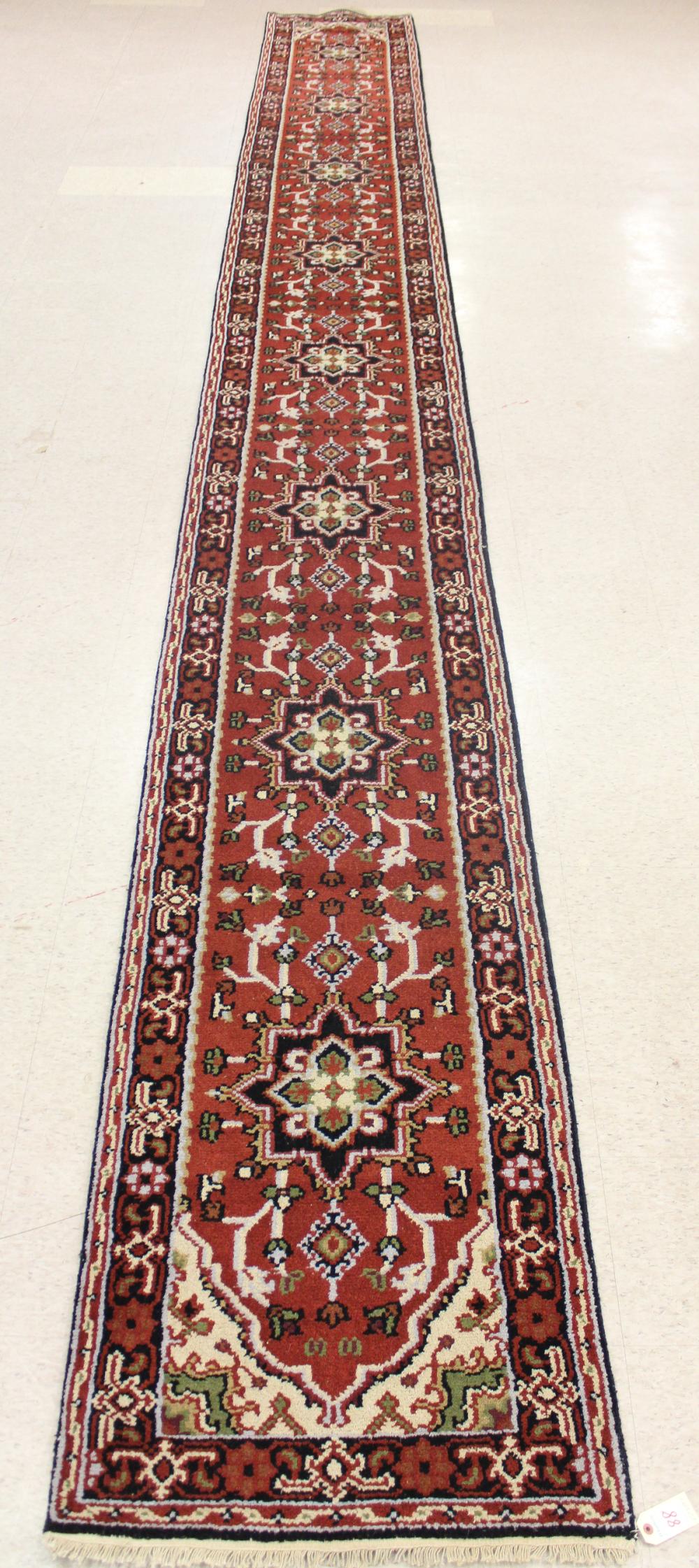 HAND KNOTTED ORIENTAL LONG RUG  33e602