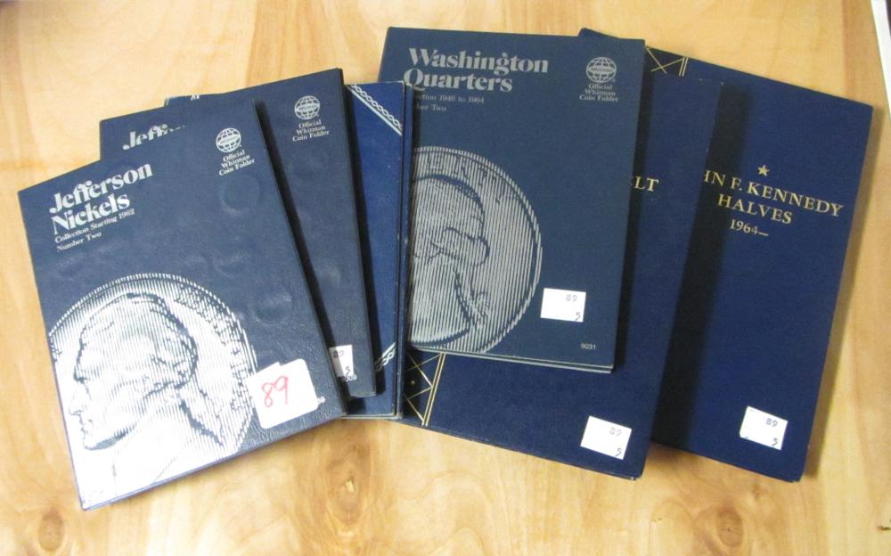 U S COIN COLLECTION IN SIX BLUE 33e603