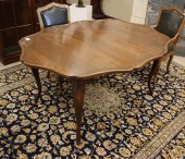 PROVINCIAL STYLE DINING TABLE WITH THREE