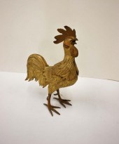 LIFE SIZE CAST IRON ROOSTER AMERICAN  33e80c