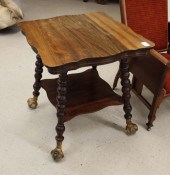 LATE VICTORIAN LAMP TABLE, AMERICAN,