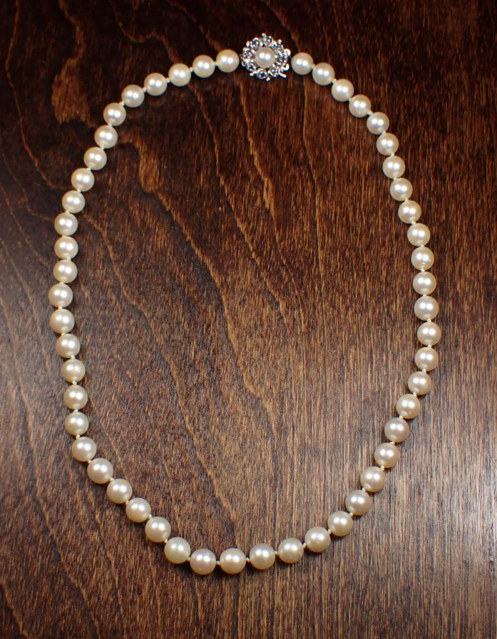 PRINCESS LENGTH PEARL NECKLACE 34186f