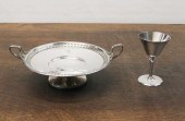 TWO STERLING SILVER HOLLOWWARE ITEMS,