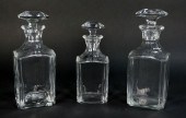 3 BACCARAT PANELED GLASS PERFECTION 341d56