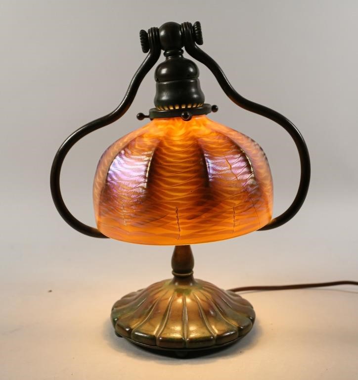 TIFFANY STUDIOS HARP LAMP WITH 341fbf