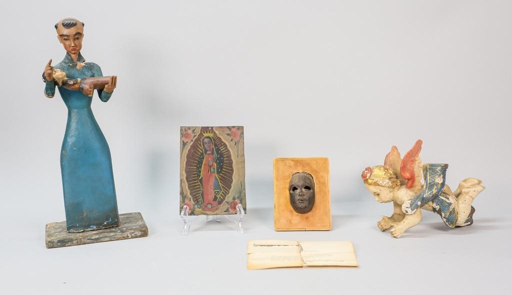 GROUPING OF MEXICAN RELIGIOUS ITEMS 34220a