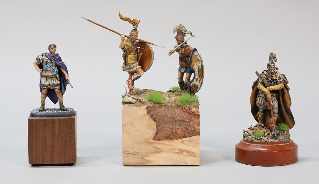 3 HAND PAINTED MILITARY MINIATURES 342d5a