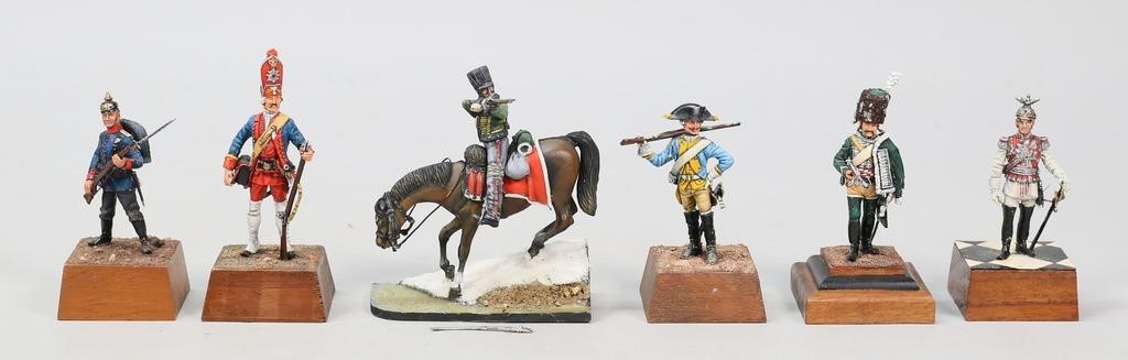 6 HAND PAINTED MILITARY MINIATURES 342d63