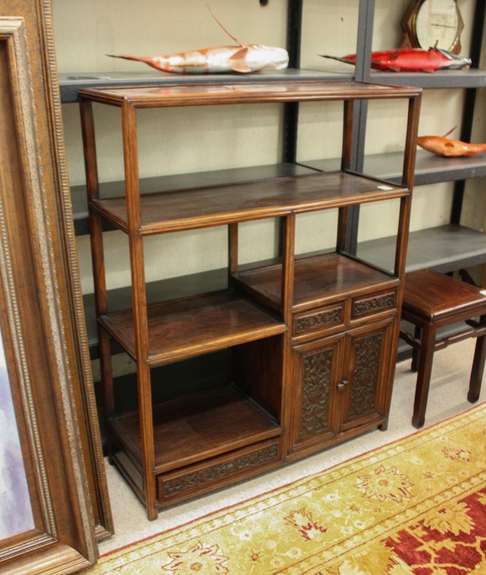 ROSEWOOD ETAGERE SQUARE SIDE TABLEROSEWOOD 340a75