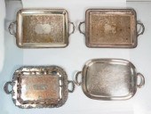 GROUPING OF 4 SILVERPLATE PLATTERS4