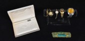 COLLECTION OF 4 WRISTWATCHES AND ENAMELED