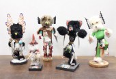 COLLECTION OF FIVE NATIVE AMERICAN KACHINA