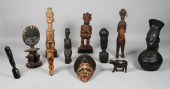 11 AFRICAN WOOD CARVED SCULPTURES11