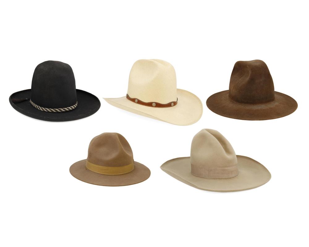 A GROUP OF WESTERN HATS INCLUDING 3442eb